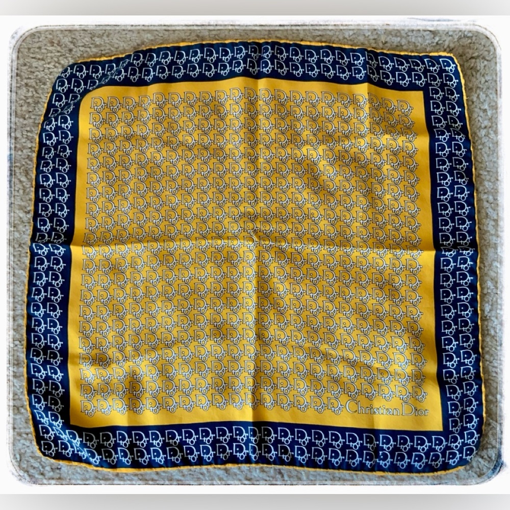 Dior Trotter Monogram Silk Scarf.